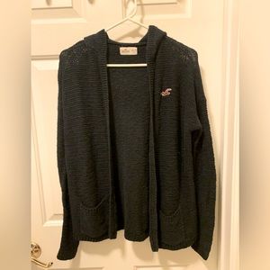 Hollister hooded Cardigan Size Xs/S Navy Blue